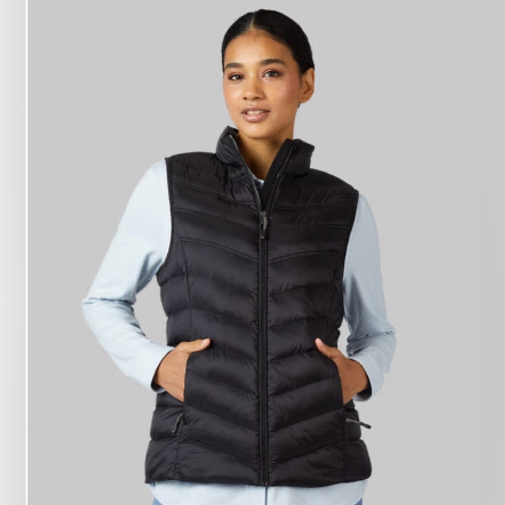 Stylish Black Puffer Vest